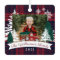 Red Truck Christmas Tree Delivery Red Plaid Photo 