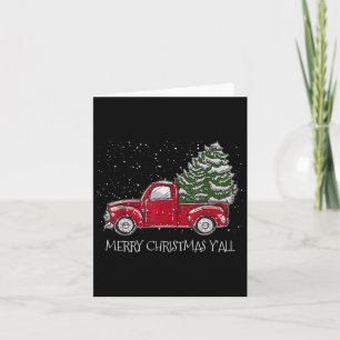 Red Truck Christmas Xmas Vintage Merry Christmas Y Card