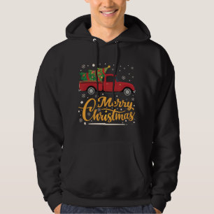 Red Truck Merry Christmas Tree Full of Wishes Mira Hoodie