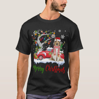 Red Truck Merry Christmas Tree Shetland Sheepdog P T-Shirt