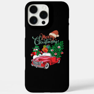 Red Truck Pickup Christmas Tree Merry Christmas Sn iPhone 16 Pro Max Case