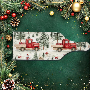 Red Truck with Gifts and Snowman Cutting Board
