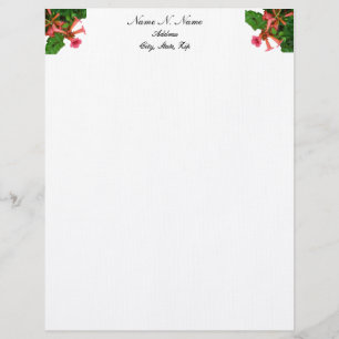 Red Trumpet Vine Letterhead