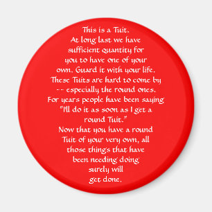 Red TUIT Magnet