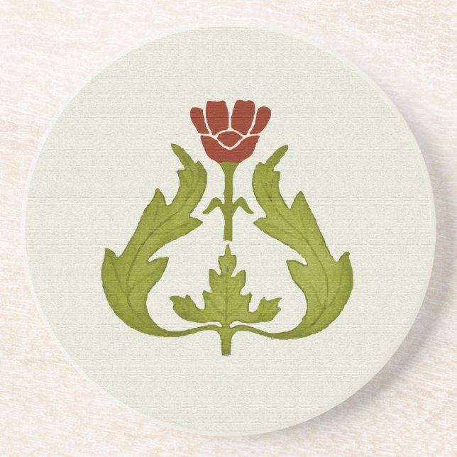 Red Tulip Coaster (Front)