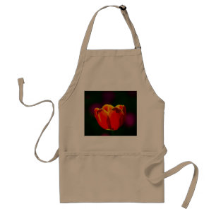 Red tulip flower standard apron