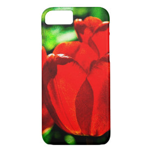 Red tulip flowers Case-Mate iPhone case