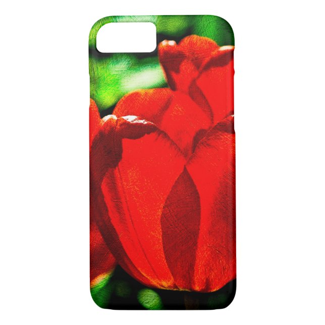 Red tulip flowers Case-Mate iPhone case (Back)