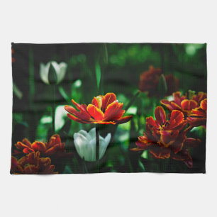 Red Tulip - His Majesty the King Kitchen Towel