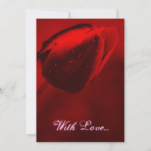 Red Tulip Invitation