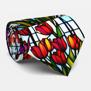 Red Tulip Leadlight, Tie