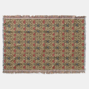 Red Tulip Throw Blanket