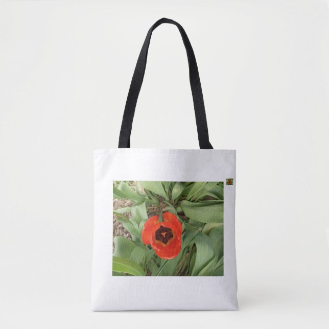Red Tulip Tote Bag (Front)