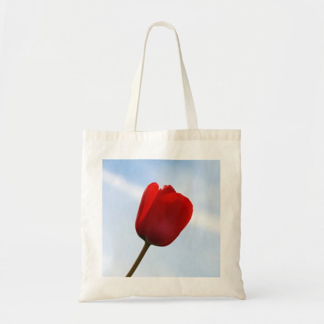 Red Tulip Tote Bag (Front)