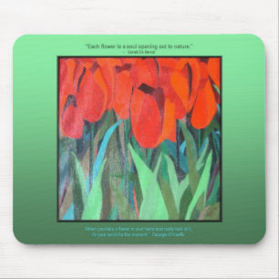 Red Tulips by dlgblack sofinee.com Mouse Pad