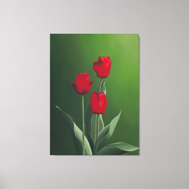 Red Tulips  Canvas Print (Front)