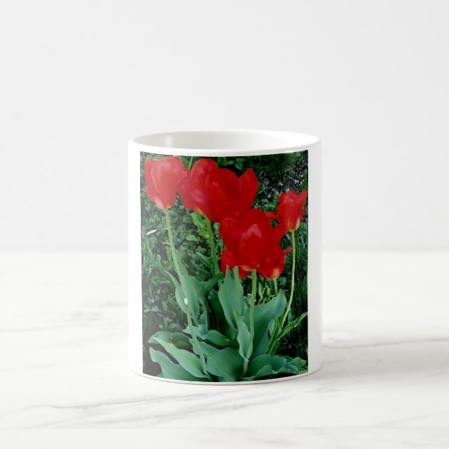 Red Tulips Coffee Mug (Center)