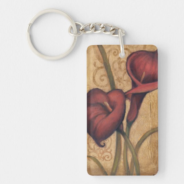 Red Tulips II Keychain (Front)