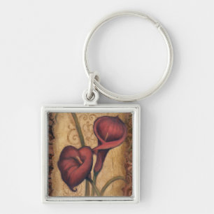 Red Tulips II Keychain