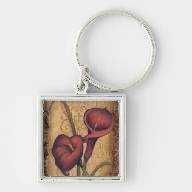 Red Tulips II Keychain (Front)