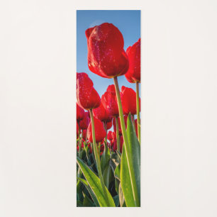 Red Tulips in Bloom Yoga Mat