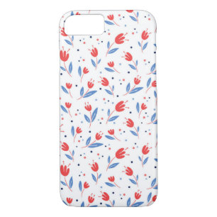 red tulips on white Case-Mate iPhone case