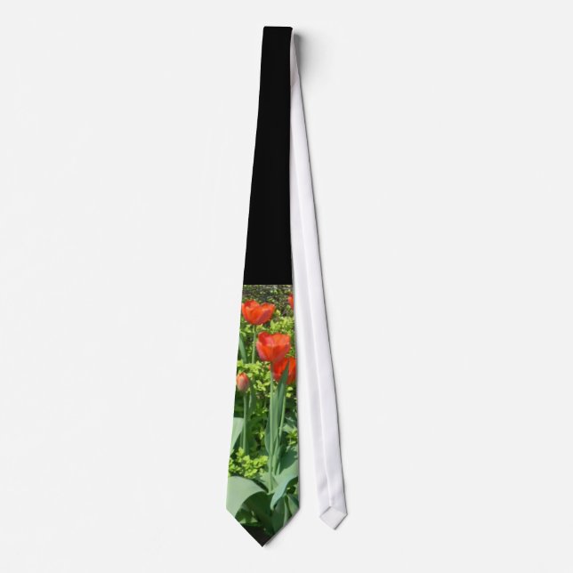 RED TULIPS TIE (Front)