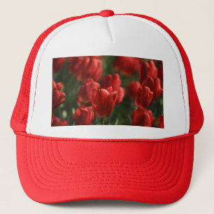 Red Tulips Trucker Hat