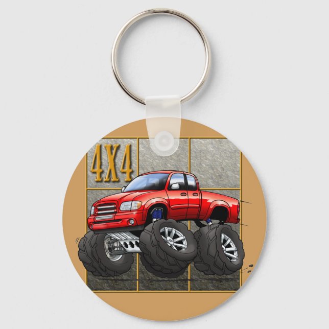Red_Tundra Keychain (Front)