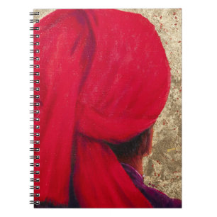 Red Turban on Gold Leaf 2014 Notebook