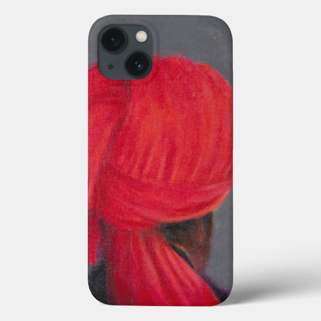 Red Turban on Grey 2014 Case-Mate iPhone Case (Back)