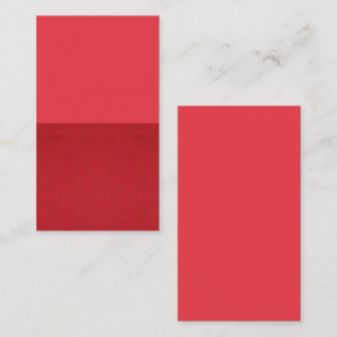 Red Two-Tone Horizontal Business Card – Customize