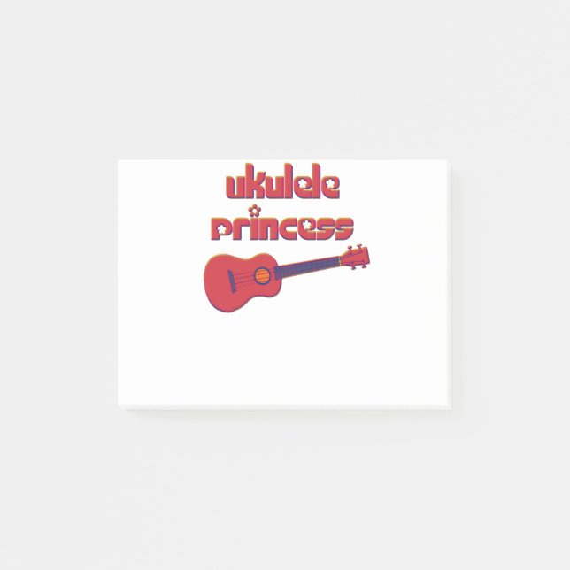 Red Ukulele Post-it Notes (Front)