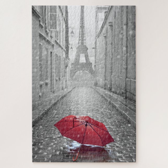 Red Umbrella Jigsaw Puzzle (Vertical)