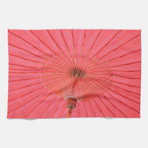 Red umbrella kitchen towel