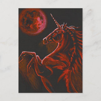 Red Unicorn 2 Postcard