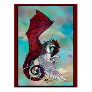 Fantasy Flying Creatures Postcards Zazzle Ca