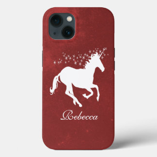 Red Unicorn Personalized Case-Mate iPhone Case