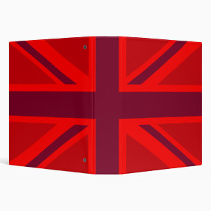Red Union Jack Binder