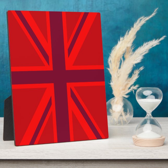 Red Union Jack Plaque (Side)