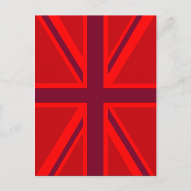 Red Union Jack Postcard (Front)