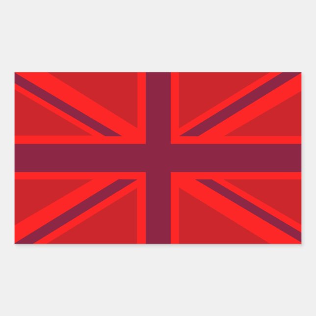 Red Union Jack Sticker (Front)