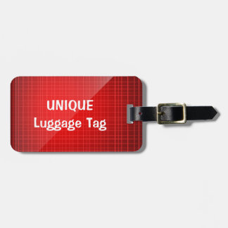 Red Unique Personalized Luggage Tag