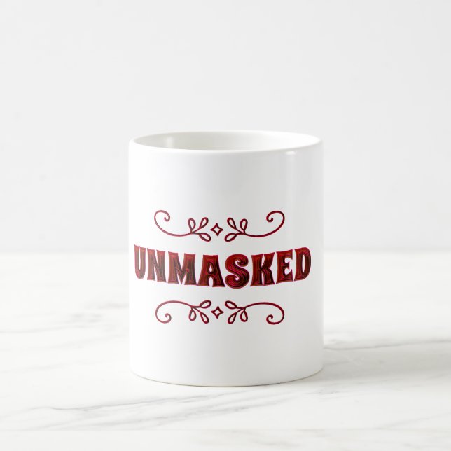 Red Unmasked Autism Coffee Mug (Center)