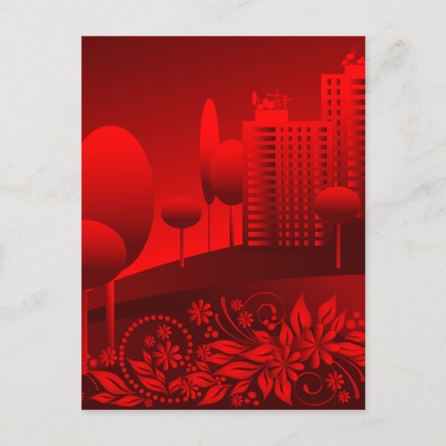 red urban postcard (Front)