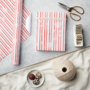 Red Valentine Bow Pattern Wrapping Paper