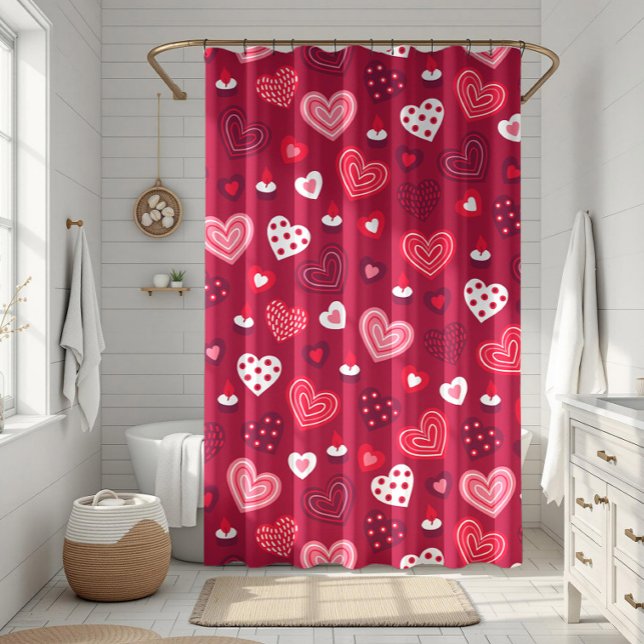 Red Valentine hearts pattern (Creator Uploaded)