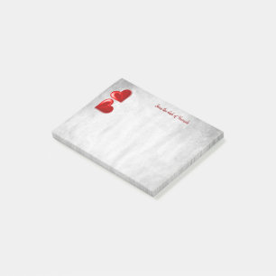 Red Valentine Hearts Personalized Notes