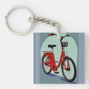 Red vantage cycle keychain