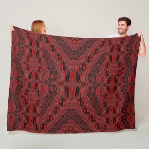 Red Velvet Butterfly Fleece Blanket